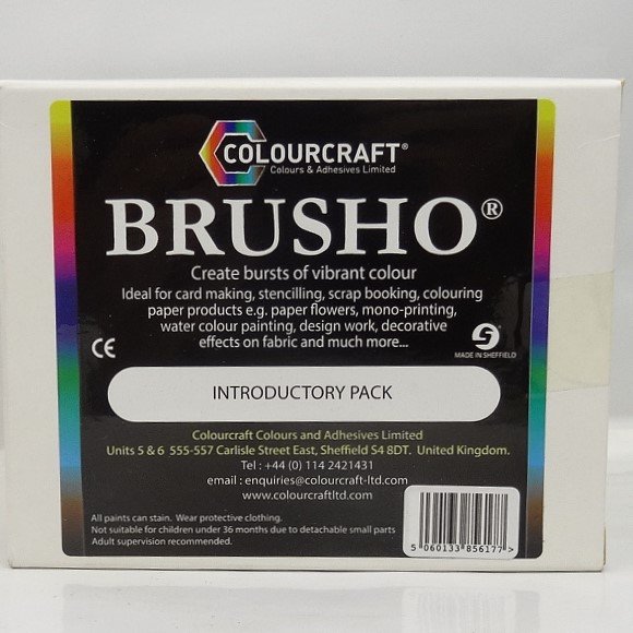 Brusho Fixed Assortment Intro Set 5 Cols & Thickener