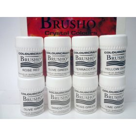 Brusho New Colours Assorted Set of 8