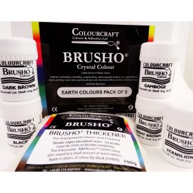 Brusho Earth Colours Pck 5x15gm 