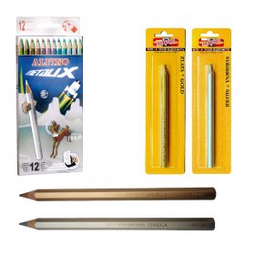 Coloured Pencils Metallic Jumbo - Silver