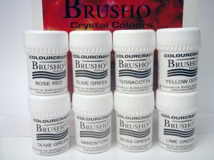 Brusho New Colours Assorted Set of 8