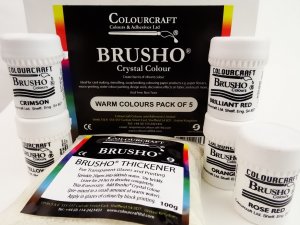 Brusho Warm Colour Pck 5 x 15gm 