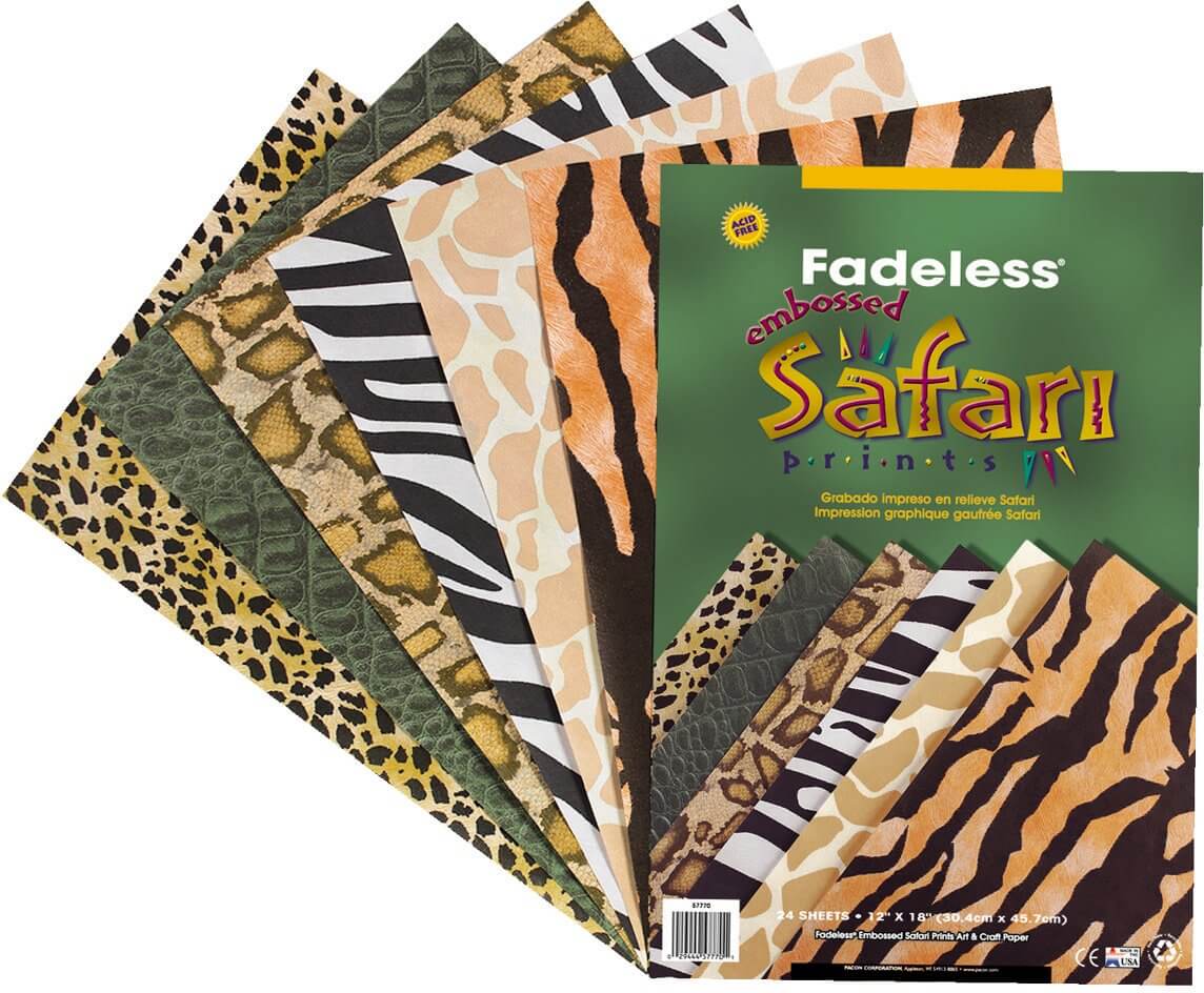 Paper Safari Prints 24 Sheets - 6 Designs