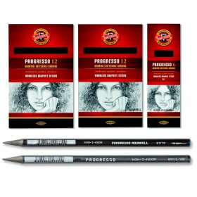 Progresso Solid Graphite Pencil - 12 Pack